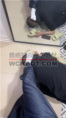 【苒溪】镜前羞辱-跪舔脏鞋白棉袜 JS240513-15