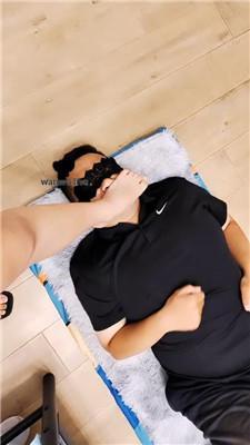 【上海汤圆】臭脚蹂躏狗脸/坐脸窒息/掐脖/踩踏 JS240724-39