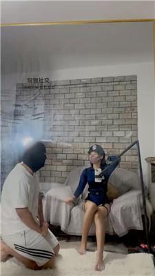 【甜音】鞭打/夹乳电击/跪舔臭脚 JS240822-7