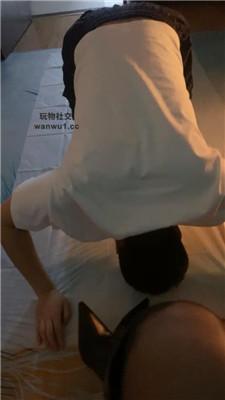 【芳芳女王】跪舔黑丝高跟/捆绑窒息/夹子虐狗舌/虐乳 JS240901-13