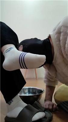 【拽拽】原味棉袜捂脸窒息/伺候沐足 JS241202-44