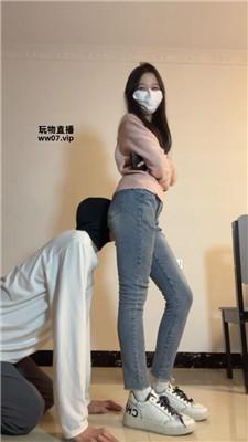 【甜恬】牛仔裤坐脸窒息/运动鞋白袜踩 bf51160