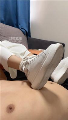 【女S盈盈】小白鞋超脏棉袜踩 JS250820-29