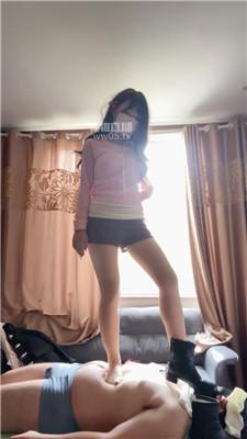 【白渝】袜子塞嘴-短靴跳踩-鞭打 JS251111-5